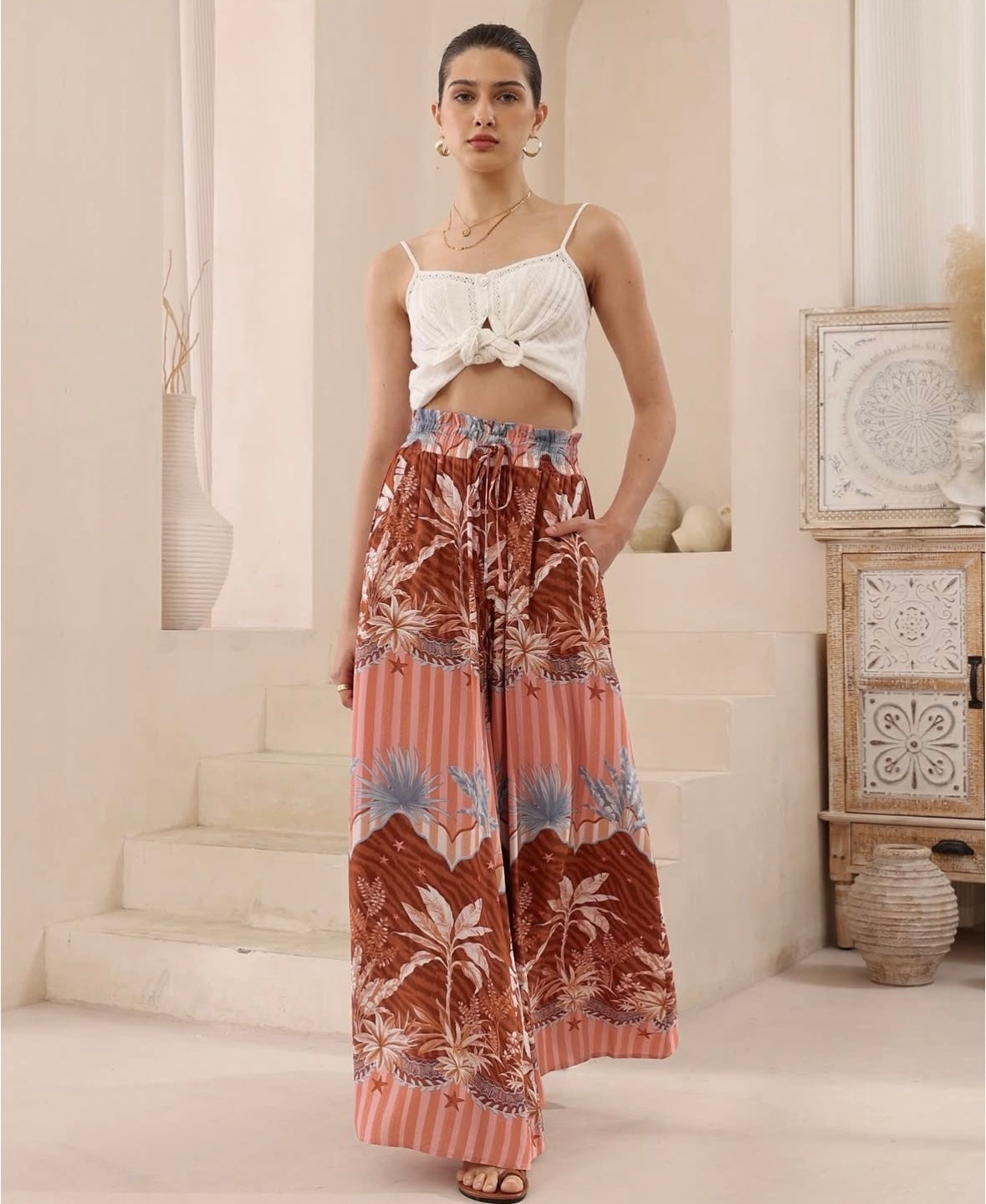 Palma Wide Leg Palazzo Pant