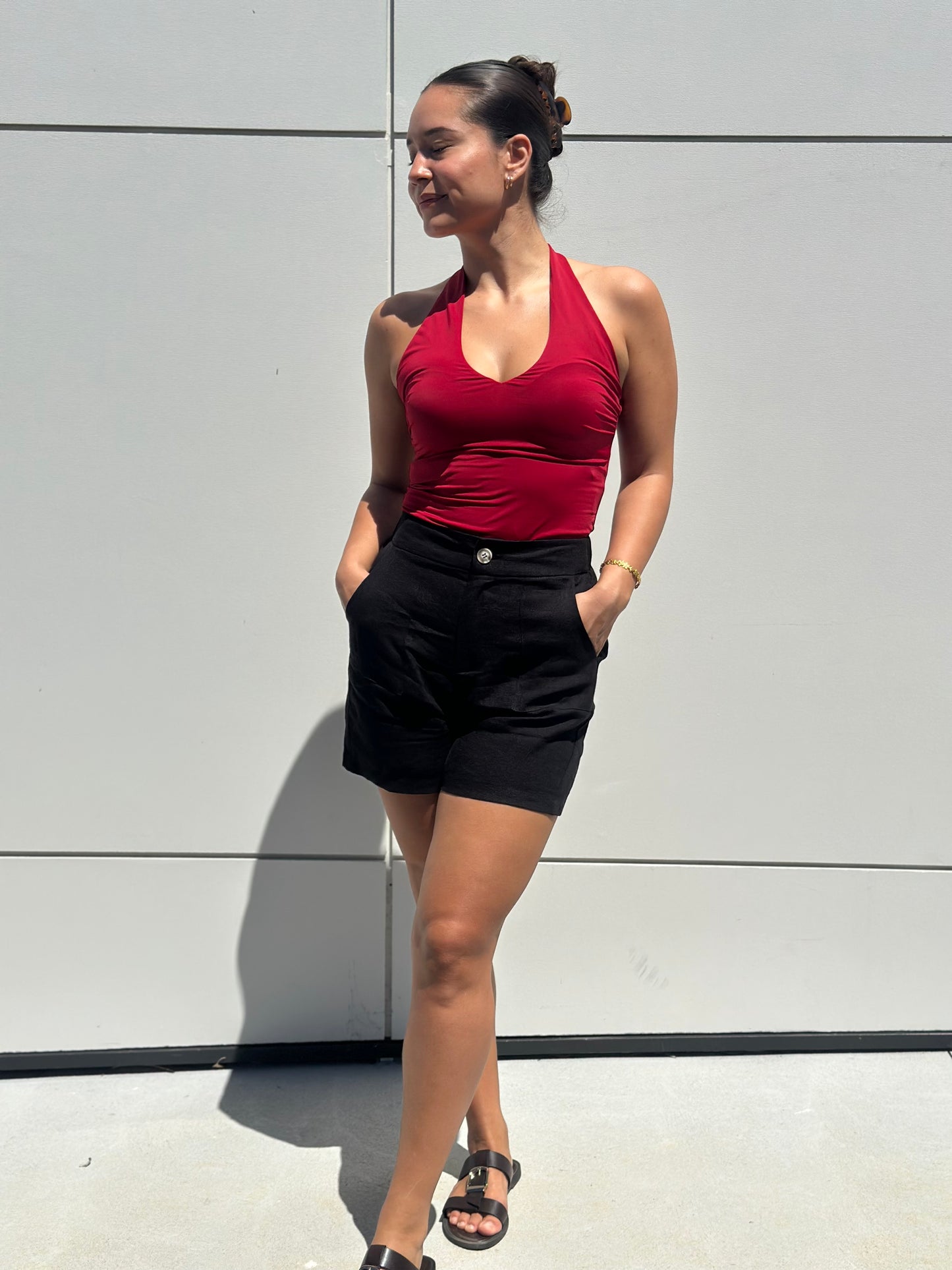Andie Top - Cherry Red by Artikle Clothing