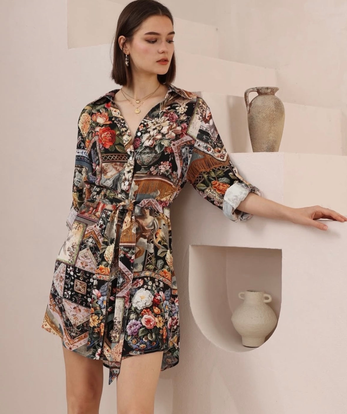Fleur Shirt Dress