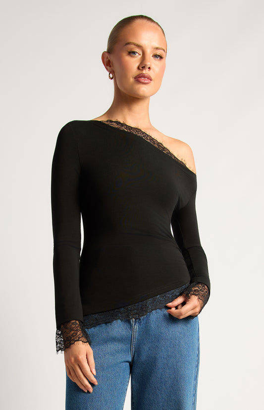 Twine Lace Top - Black by Artikle Clothing