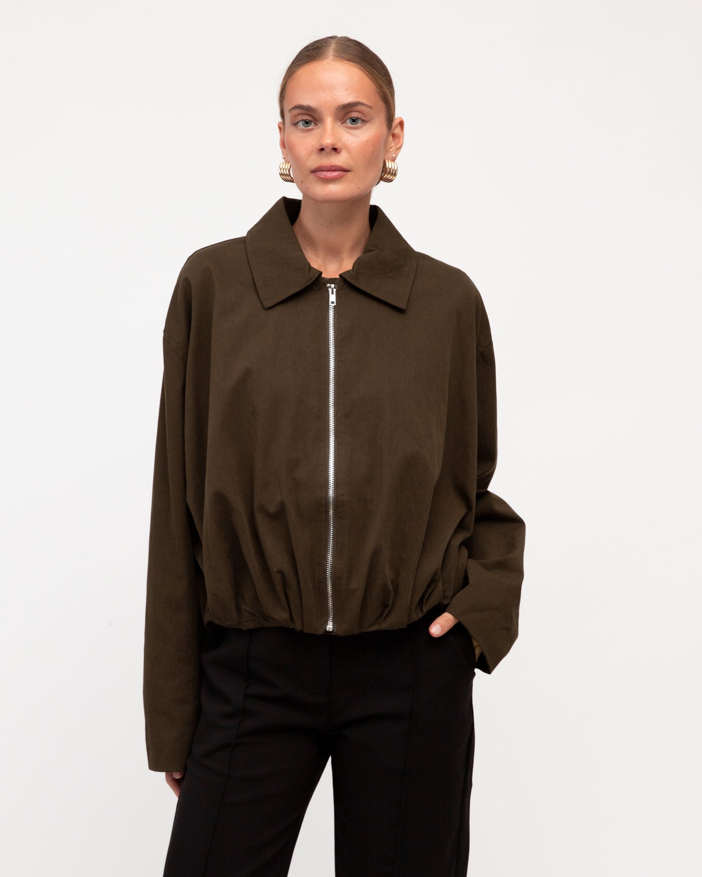 Daily Bomber Jacket - Choc