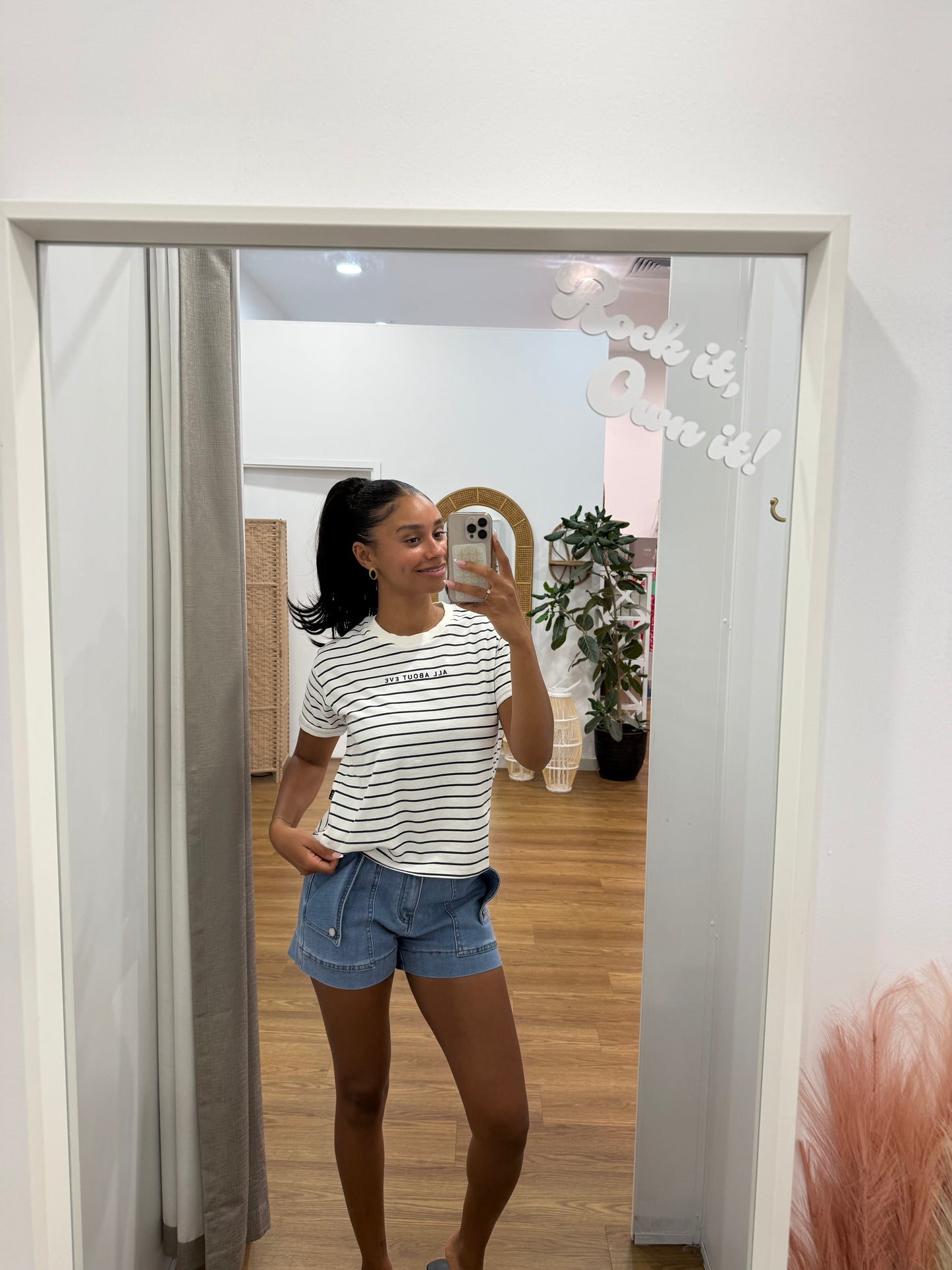 Aae Washed Stripe Tee