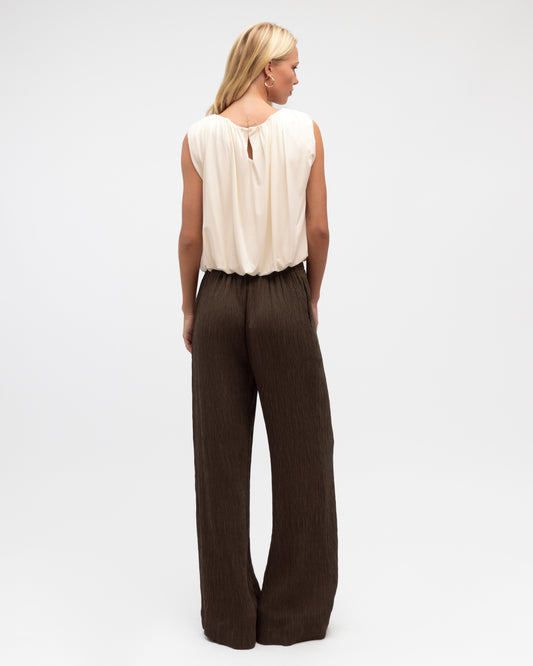 Bubble Hem Top - White by Artikle Clothing