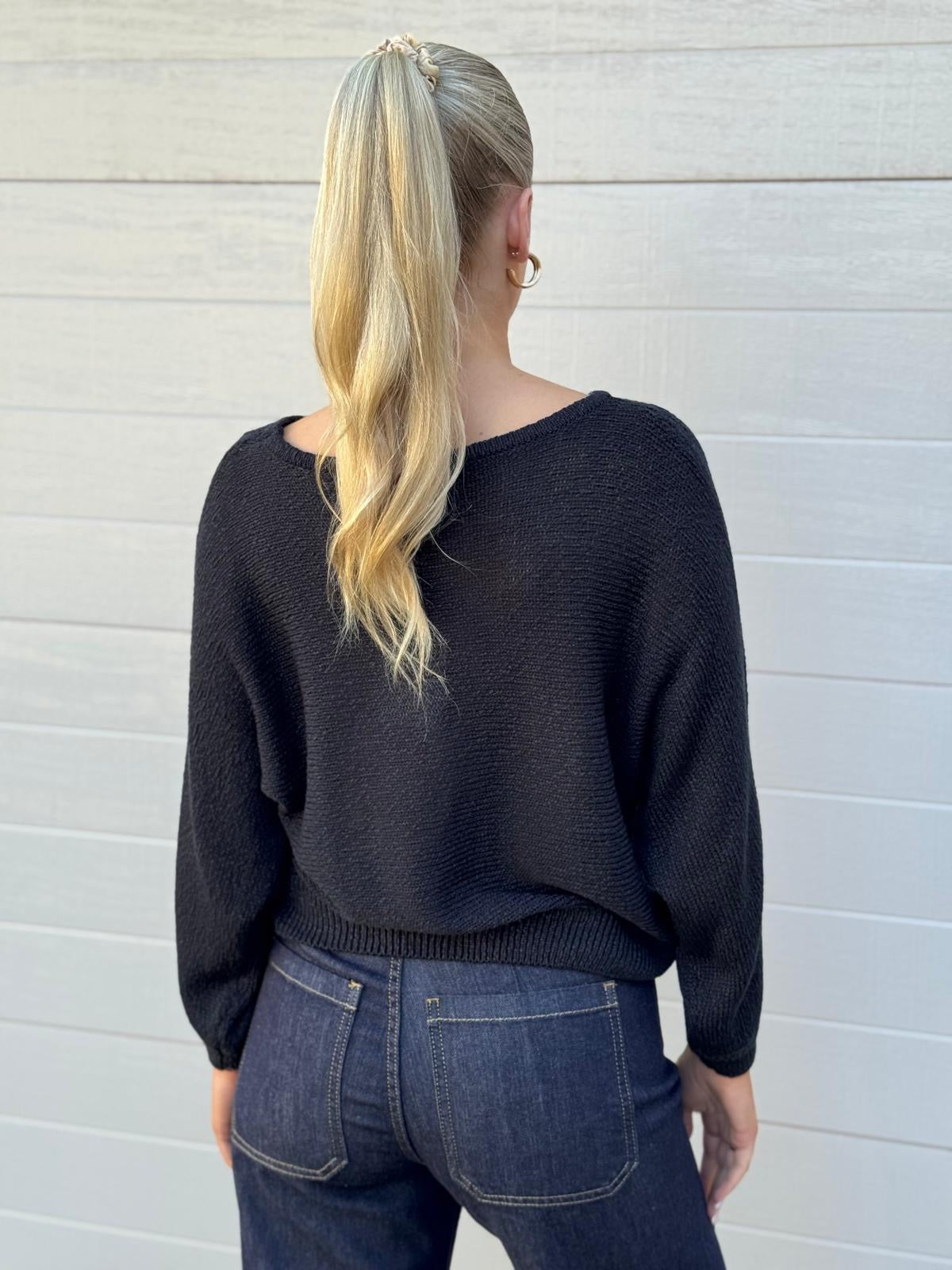 Tape Boat Knit - Black by Artikle Clothing