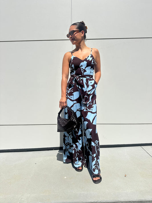 Sydney Jumpsuit - Blue Espresso