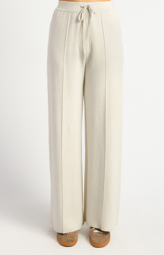 Detail Knit Pant - Bone