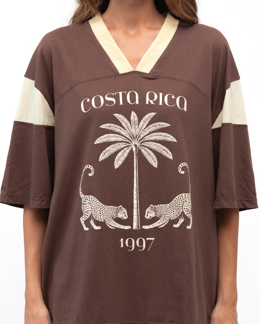 Paper Heart Costa Rica Tee - Chocolate