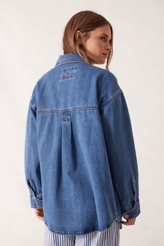 Bobbi Side Pocket Denim Jacket - Ceres Life by Artikle Clothing
