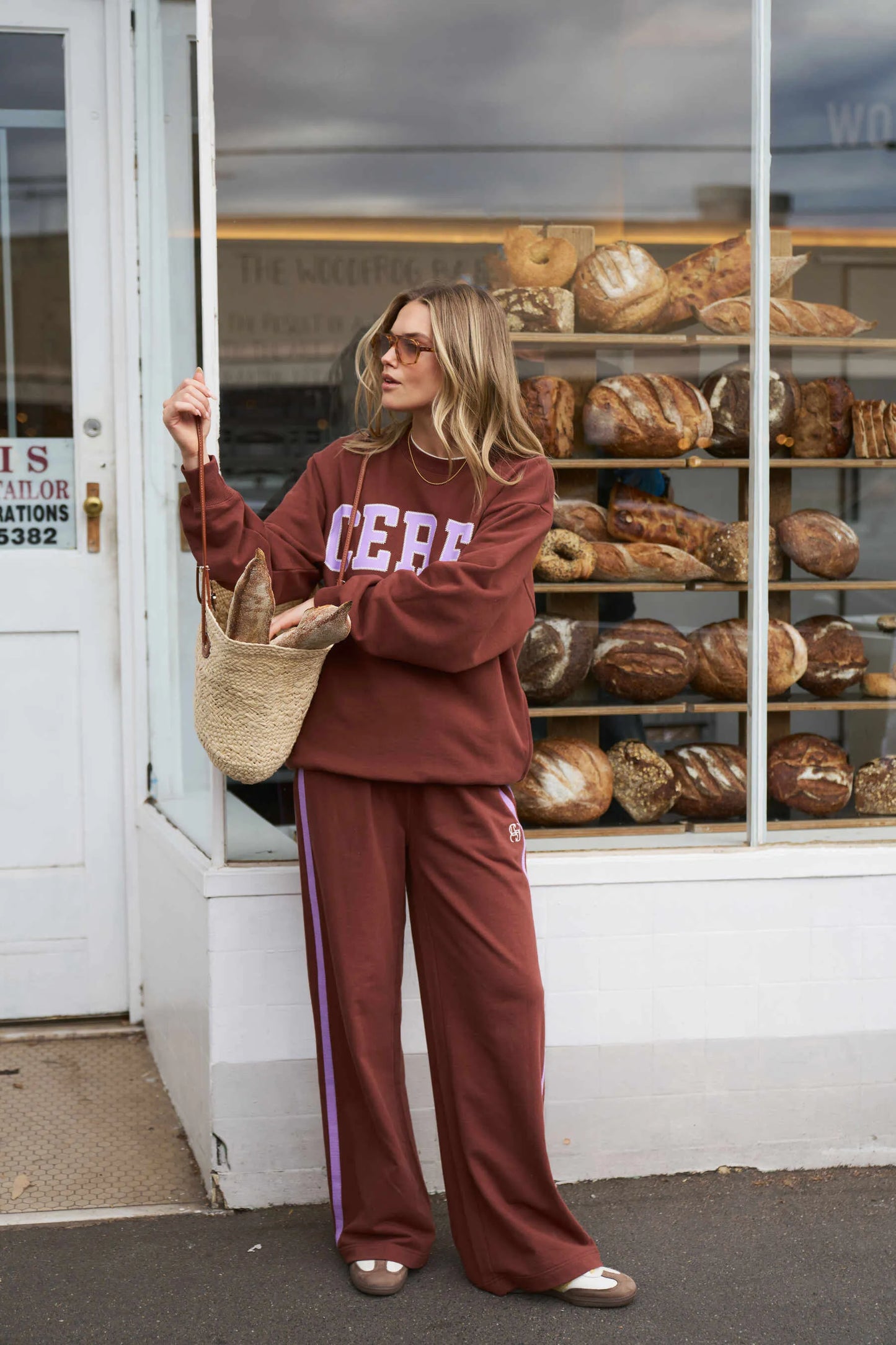 Ceres Life Isla Oversized Slouchy Crew - Burnt Toffee by Artikle Clothing