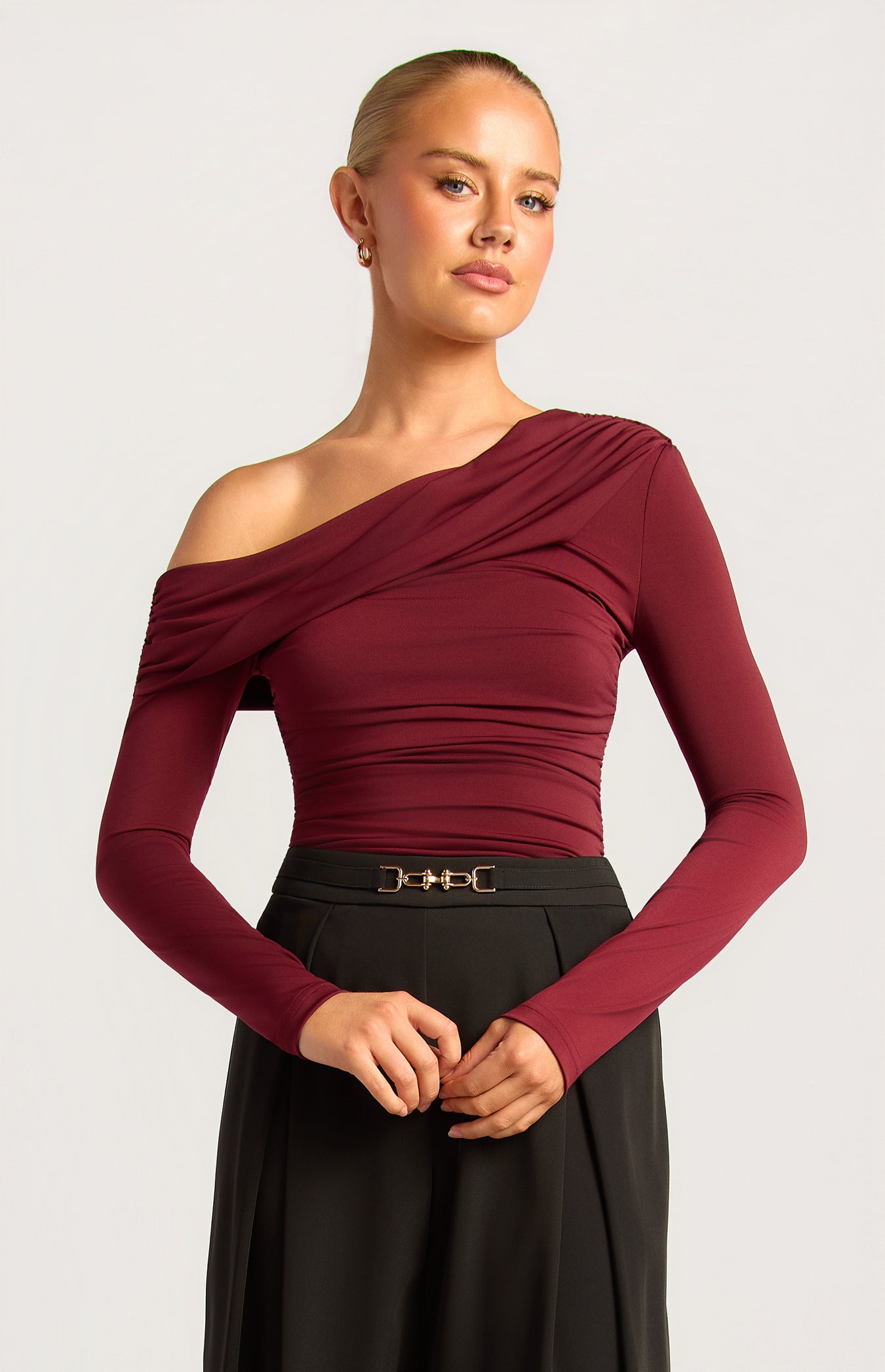 Elisa Merlot Top by Artikle Clothing