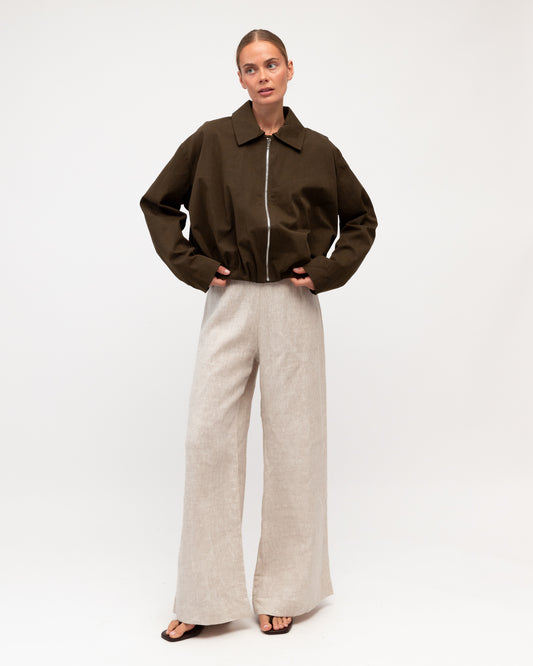 Daily Bomber Jacket - Choc by Artikle Clothing