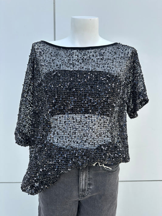 By Frankie Sequin Tee - Black by Artikle Clothing