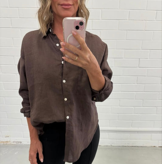 Millie Shirt - Chocolate