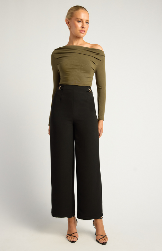 Blake Straight Leg Pant - Black