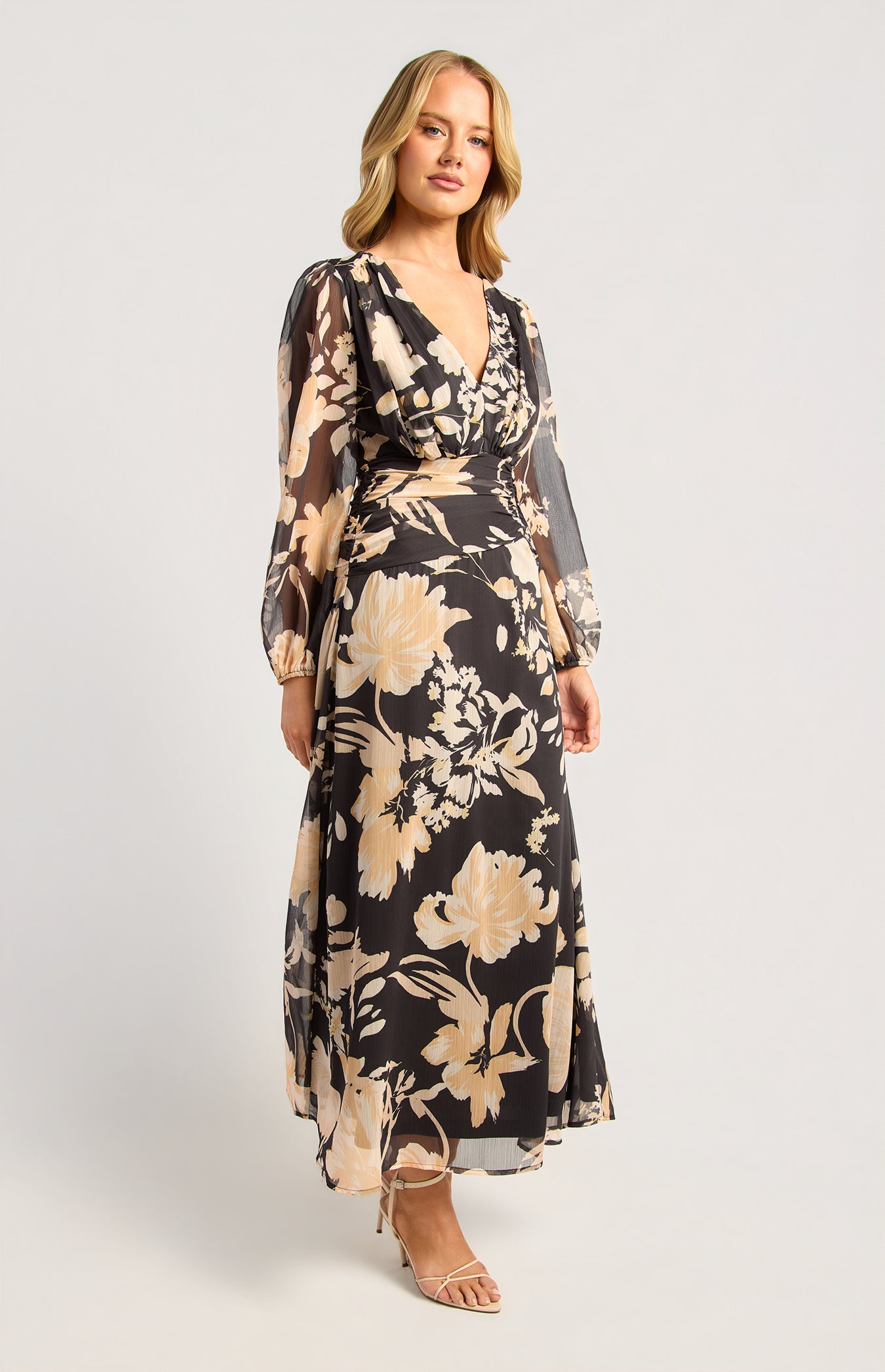 Penny Maxi Dress - Floral Print by Artikle Clothing
