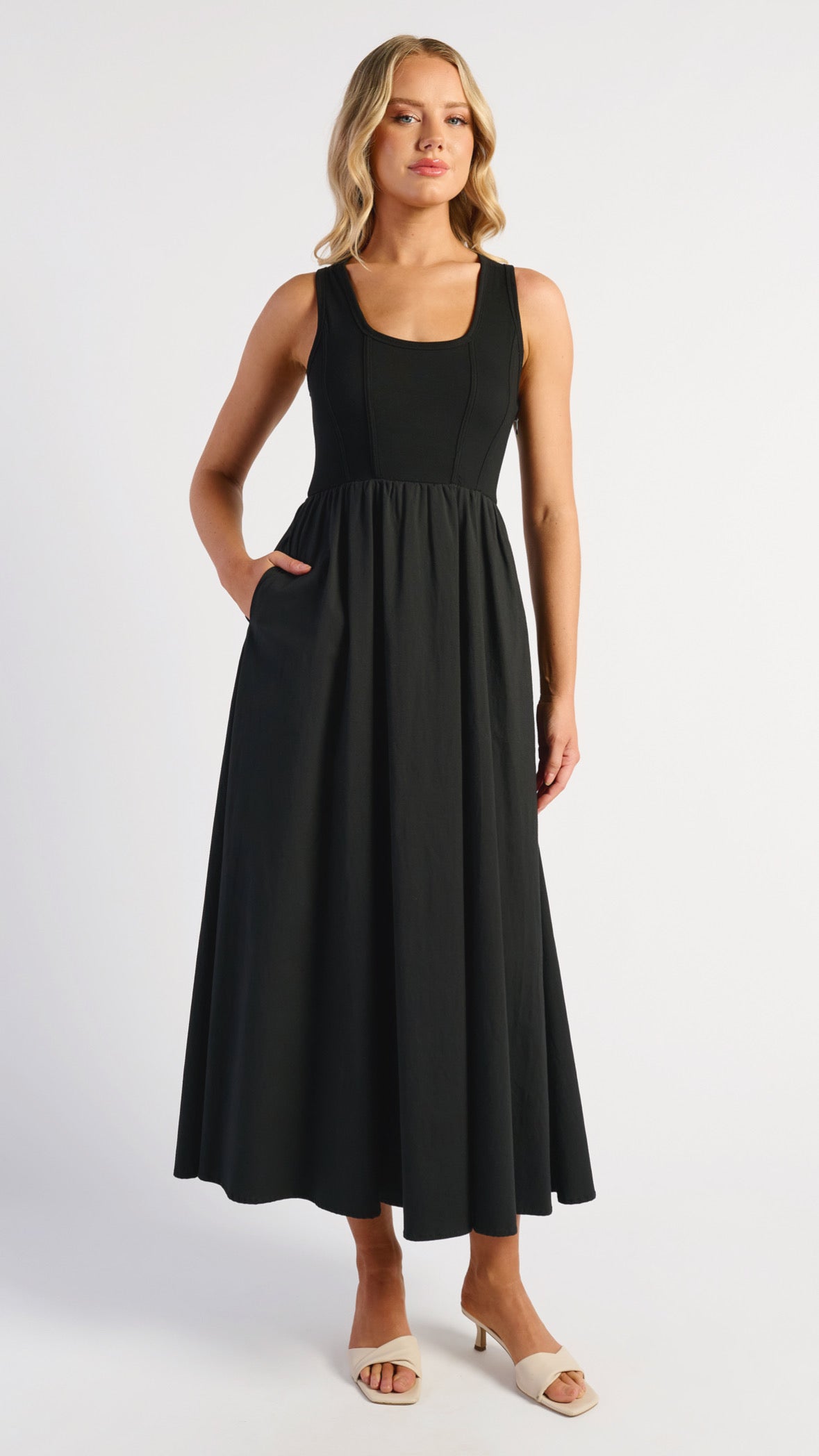 Rue Maxi Dress - Black by Artikle Clothing