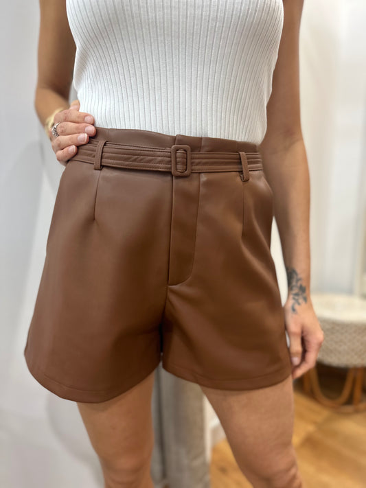 Chocolate PU Short