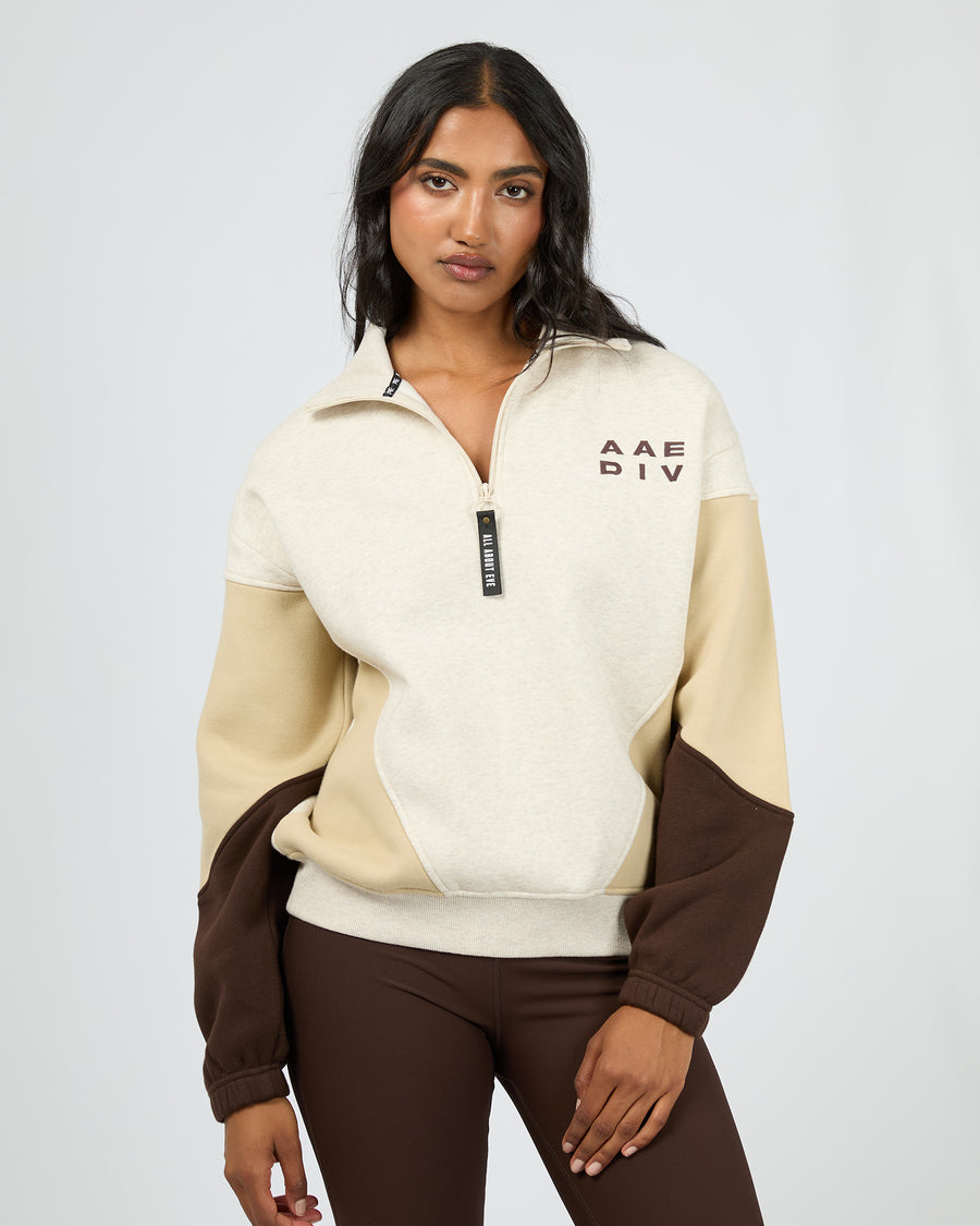 Suvannah Panel Zip - Oat