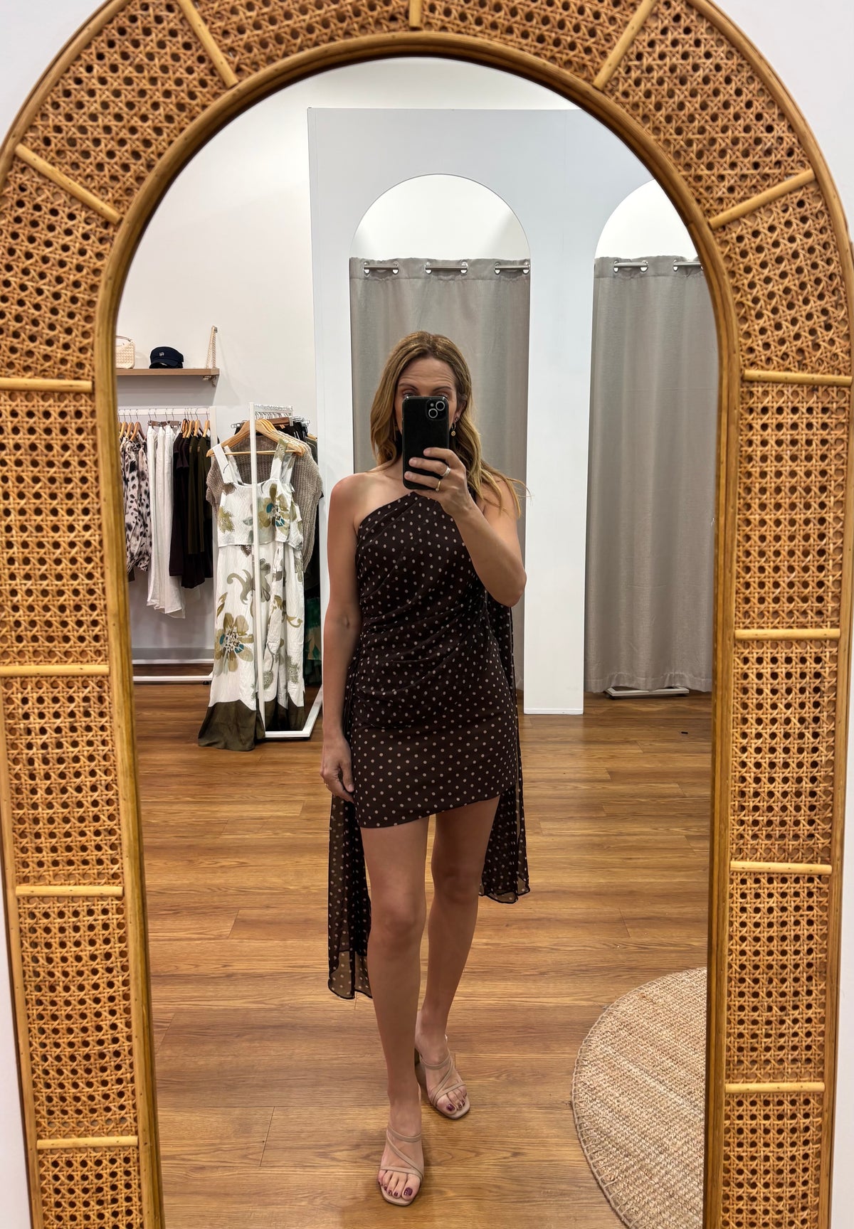 Amira Spot Mini Dress by Artikle Clothing
