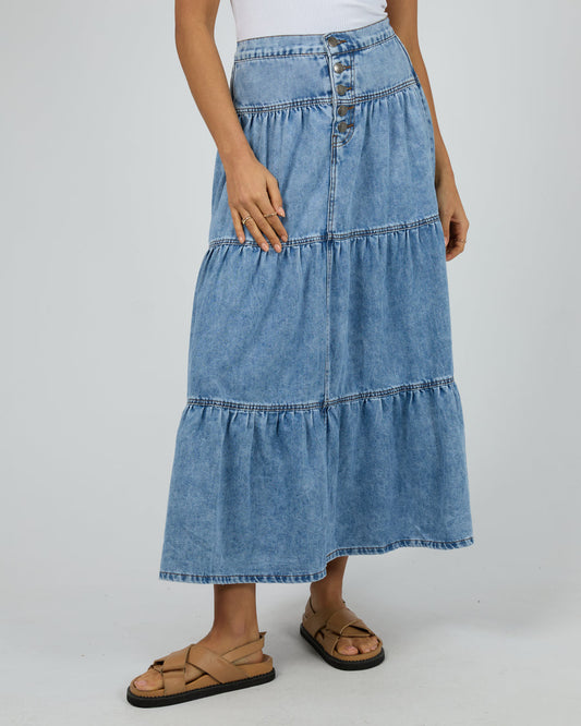 Coco Denim Maxi Skirt