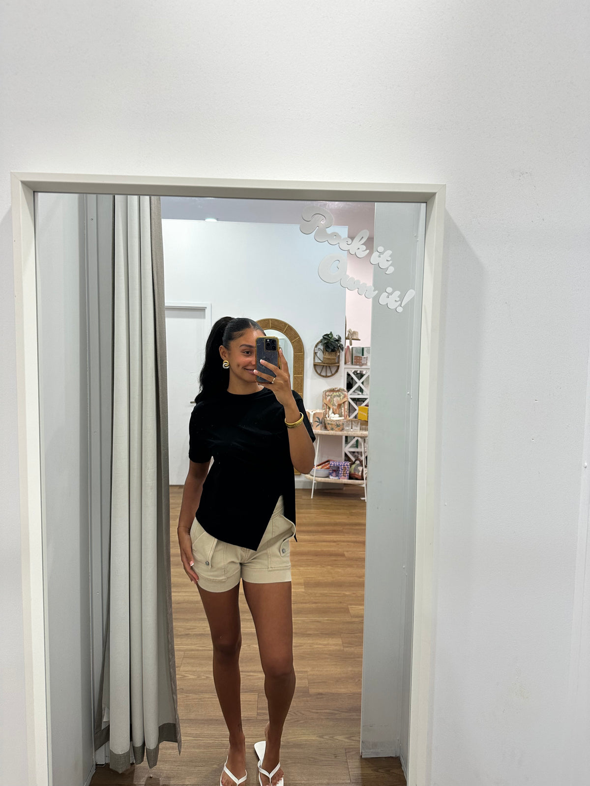 Ruched Jersey Tee by Little Lies by Artikle Clothing