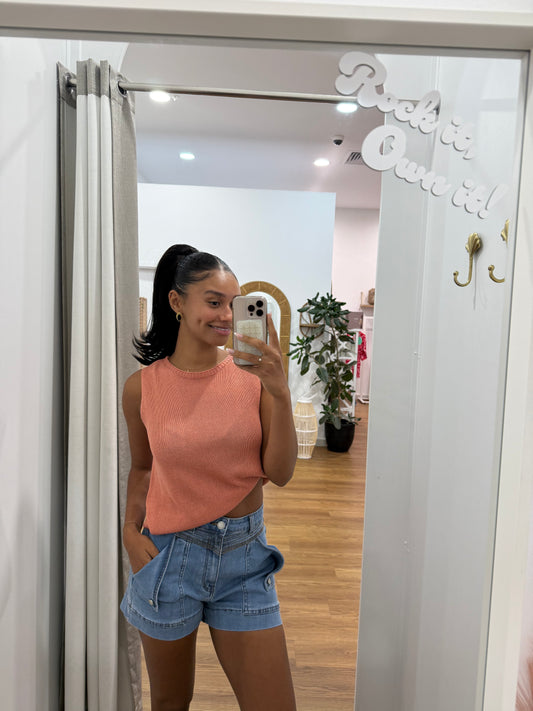 Spring Tank by Little Lies -Coral Pink