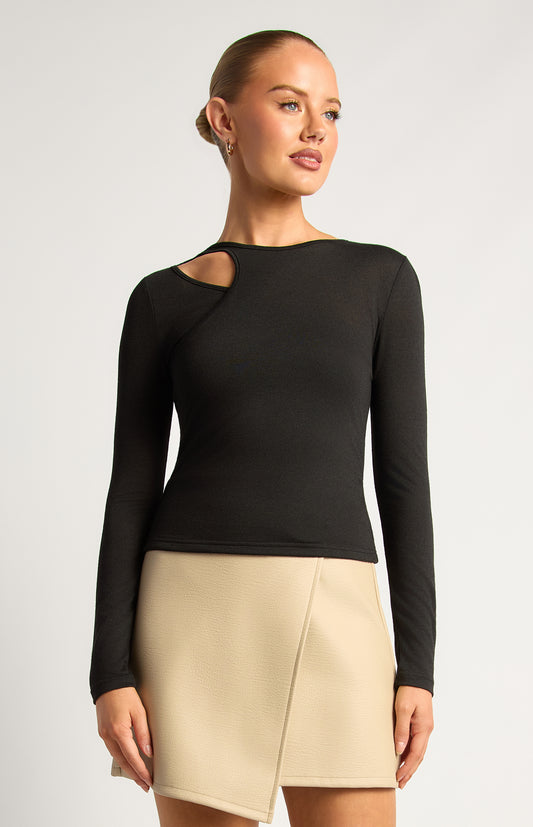 Solace Layer Top - Black by Artikle Clothing
