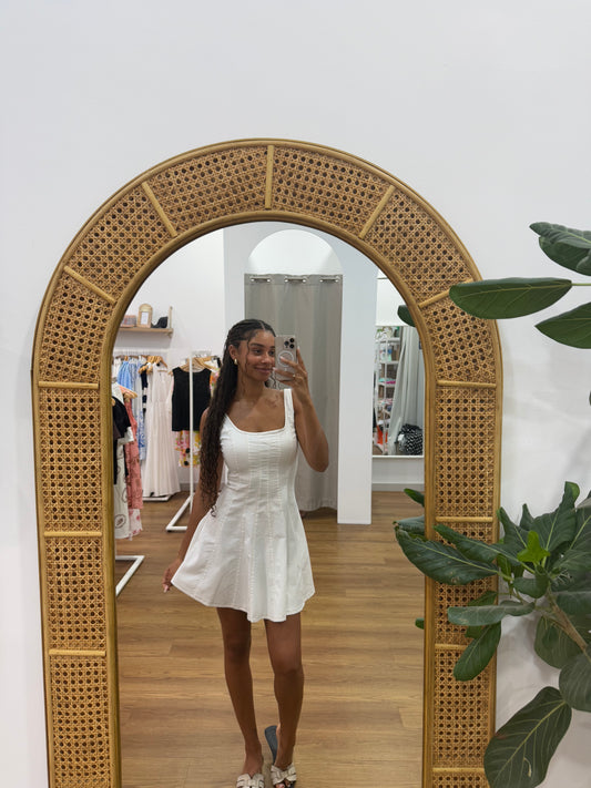 Amica Denim Dress - White