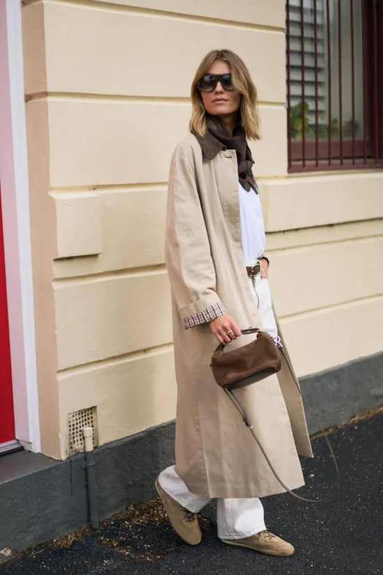 Ceres Life Ash Coat - Sand with Choc Collar by Artikle Clothing