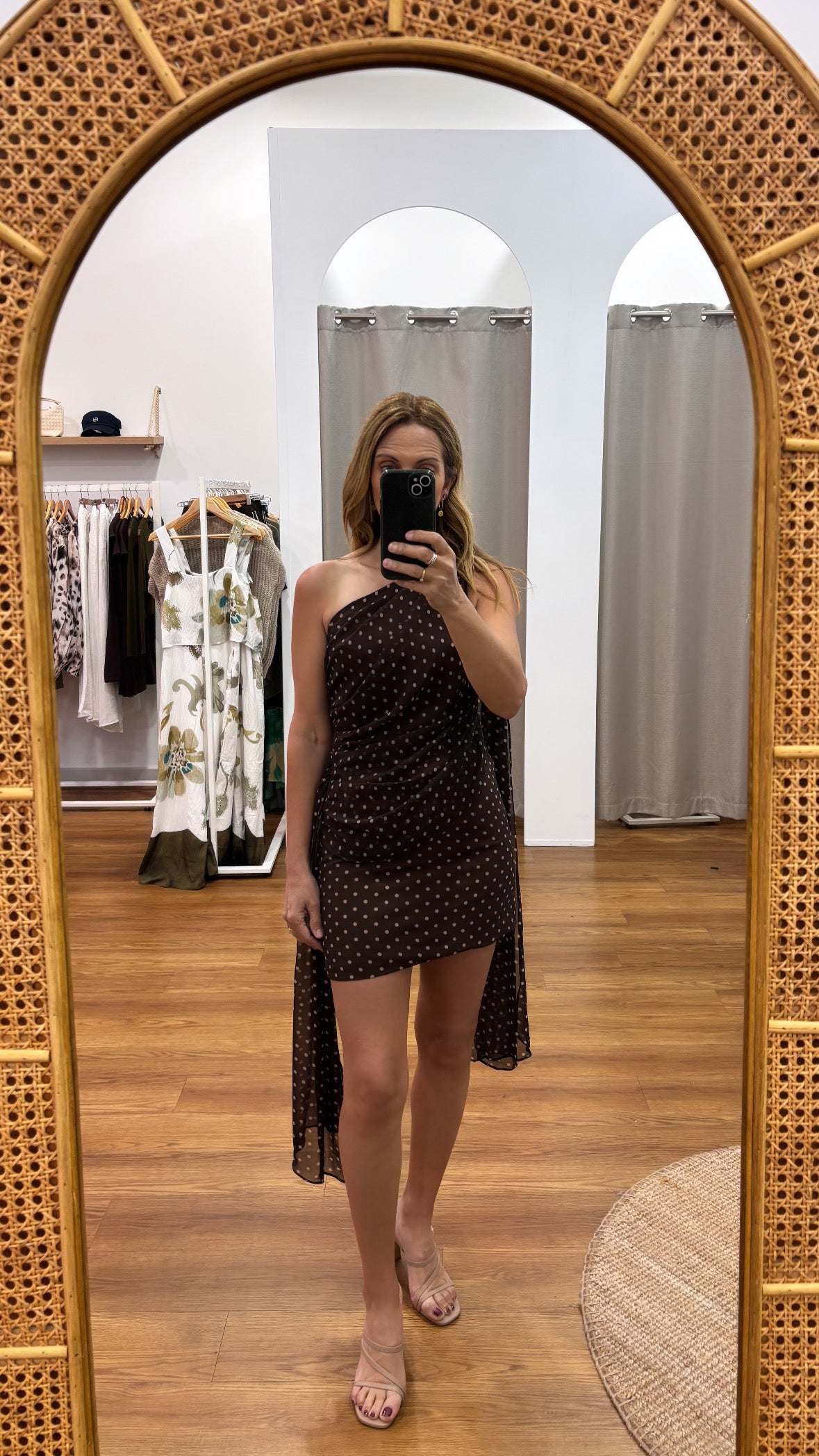 Amira Spot Mini Dress by Artikle Clothing