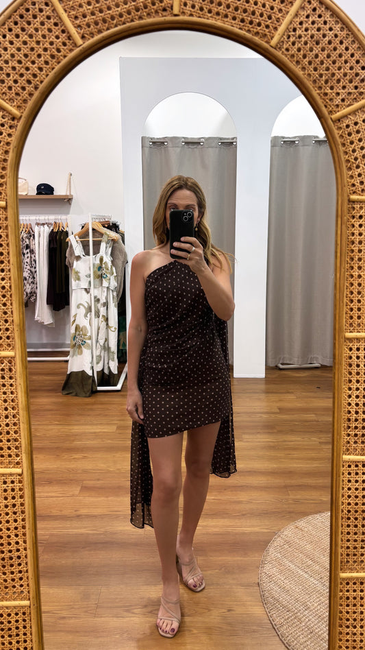 Amira Spot Mini Dress by Artikle Clothing