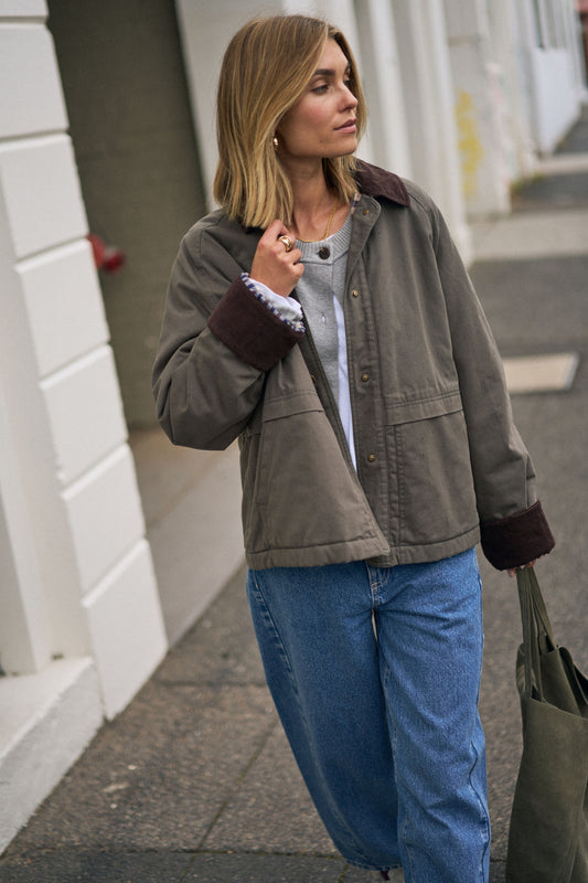Ceres Life Blair Barn Jacket - Moss by Artikle Clothing
