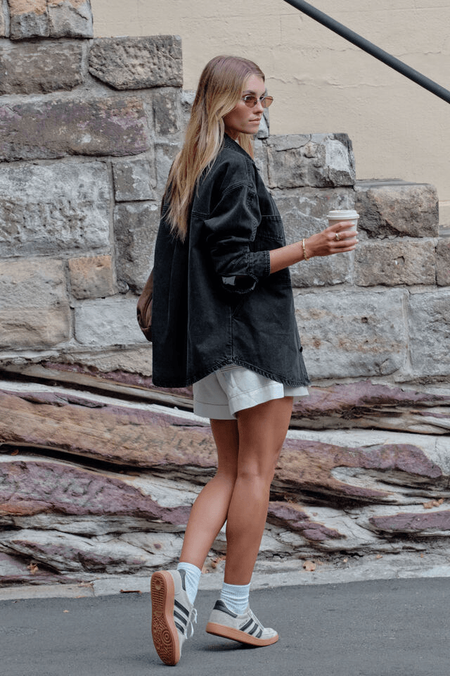 Ceres Life Bobbi Side Pocket Shacket - Washed Black by Artikle Clothing