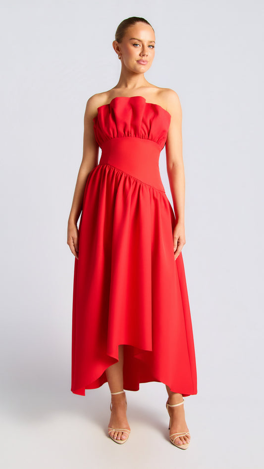 Crazy In Love Dress - Red by Artikle Clothing