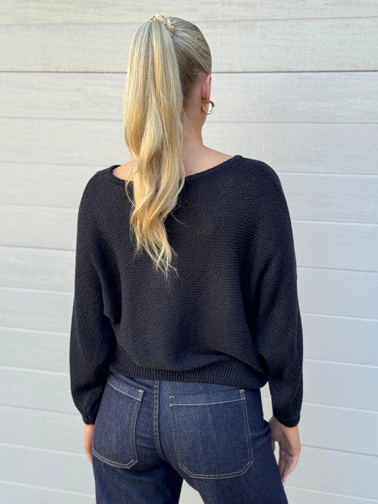 Tape Boat Knit - Black by Artikle Clothing