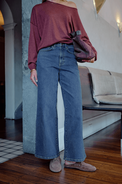 Ceres Life Evie Wide Leg Jean - Fresh Indigo by Artikle Clothing