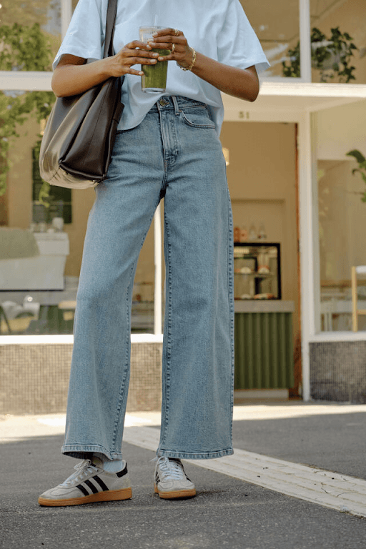 Ceres Life Evie Wide Leg - Vintage Blue by Artikle Clothing