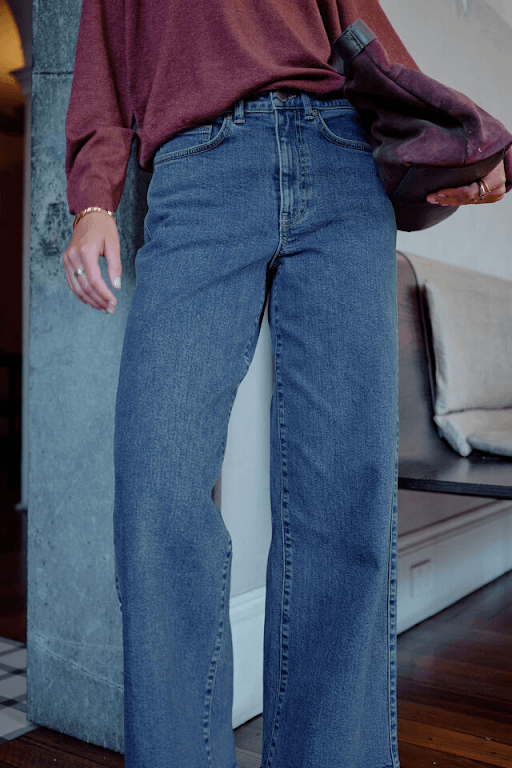 Ceres Life Evie Wide Leg Jean - Fresh Indigo by Artikle Clothing