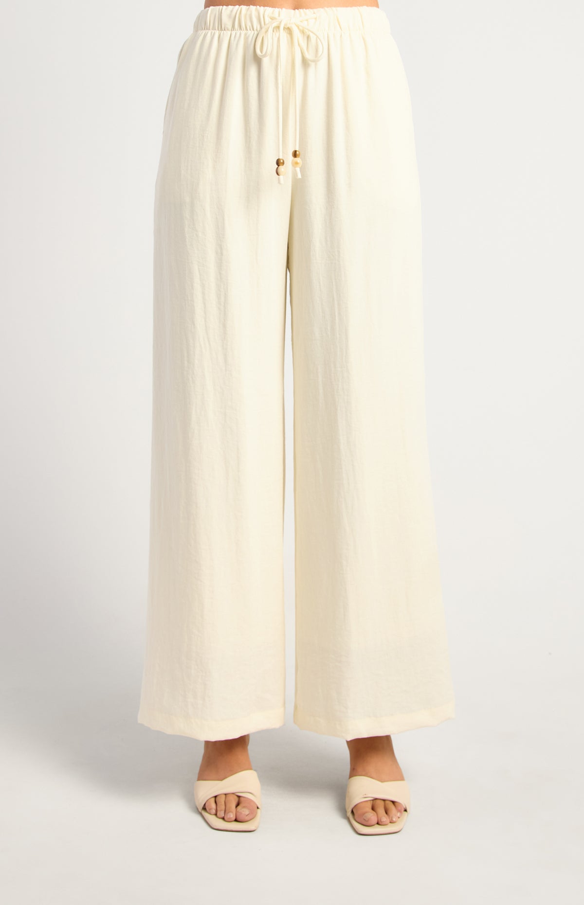 Oceana Tie Pant - Cream by Artikle Clothing