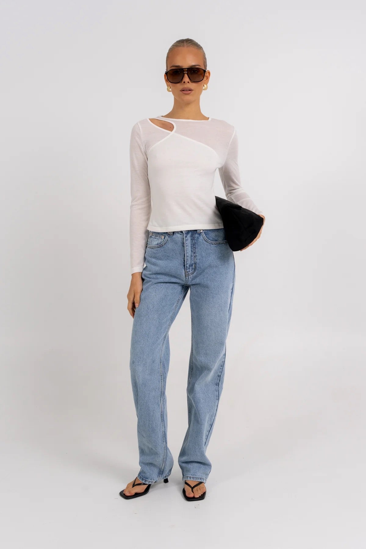 Solace Layer Top - White by Artikle Clothing