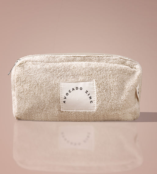 Terry Towelling Pouch - Avocado Zinc