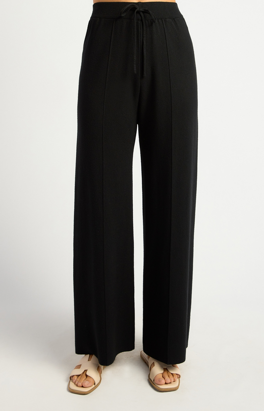 Detail Knit Pant - Black