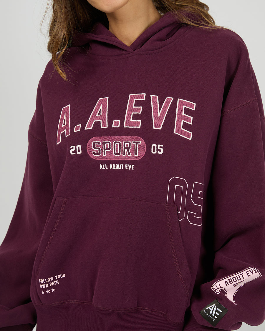 Empower Box Hoodie - Wine by Artikle Clothing