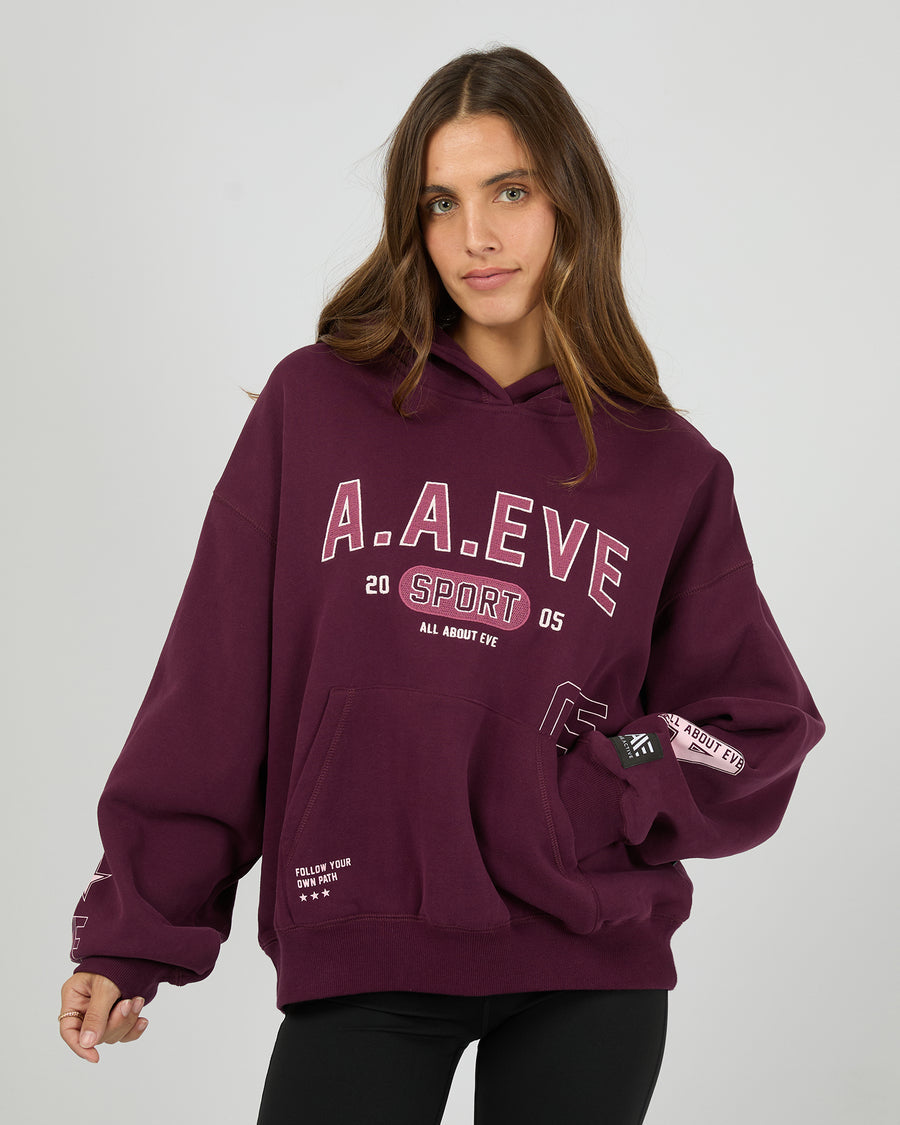Empower Box Hoodie - Wine by Artikle Clothing