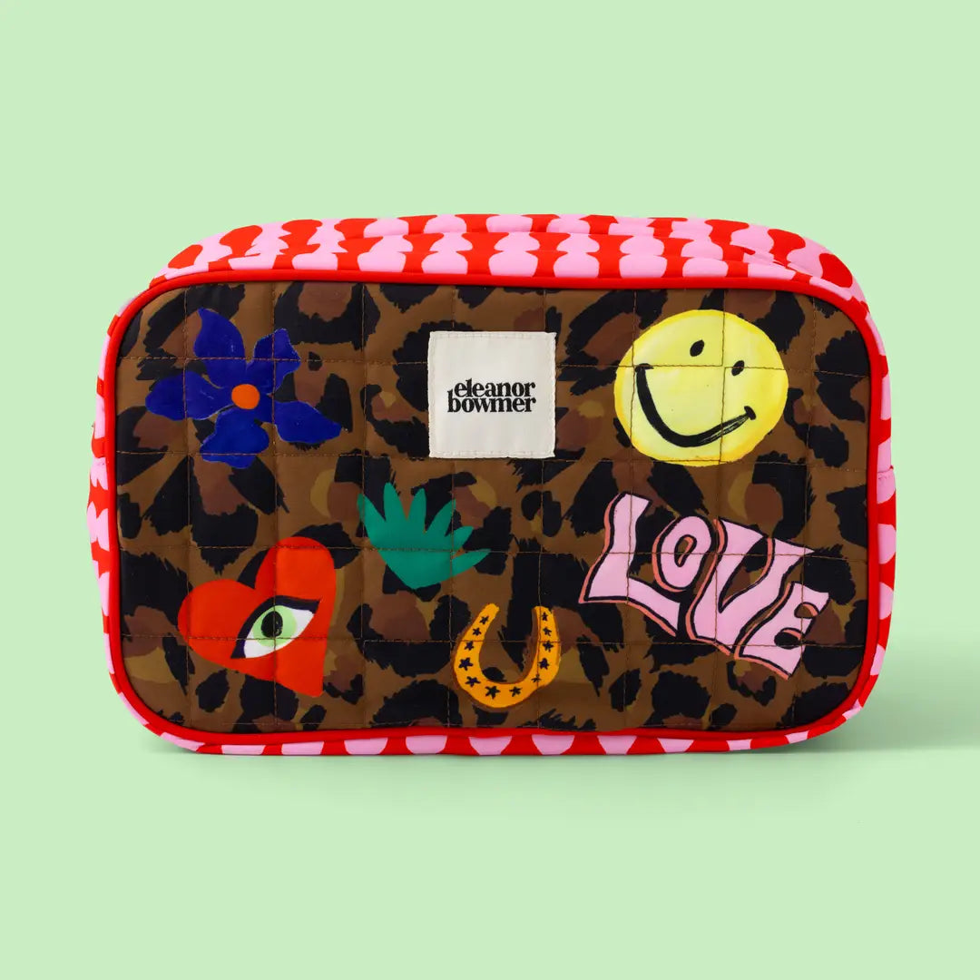 Leopard Icon Wash Bag by Artikle Clothing