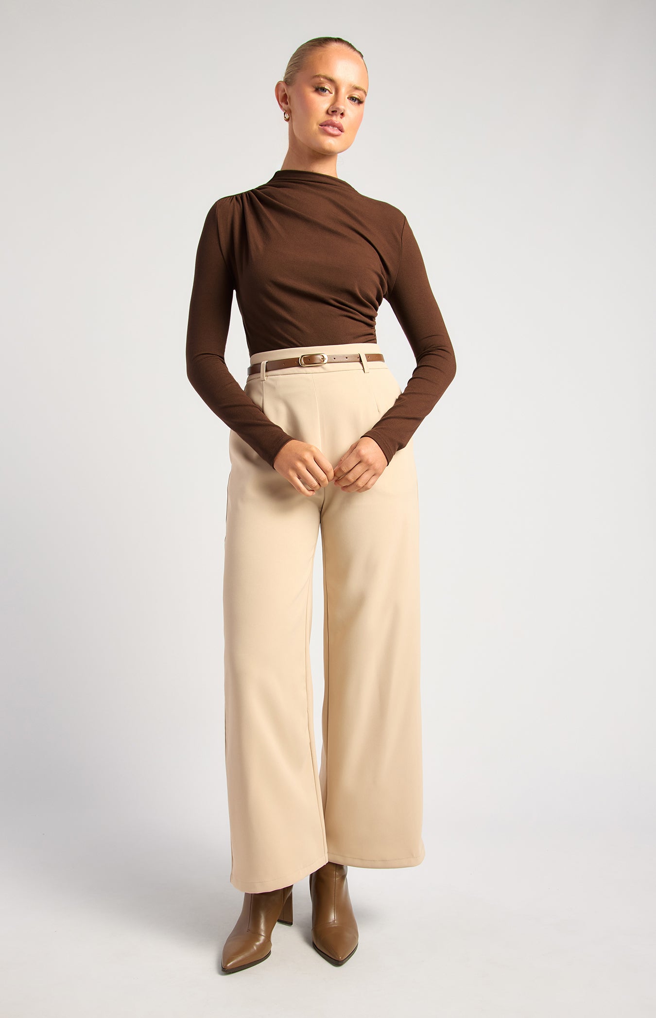 Sian Espresso Top by Artikle Clothing