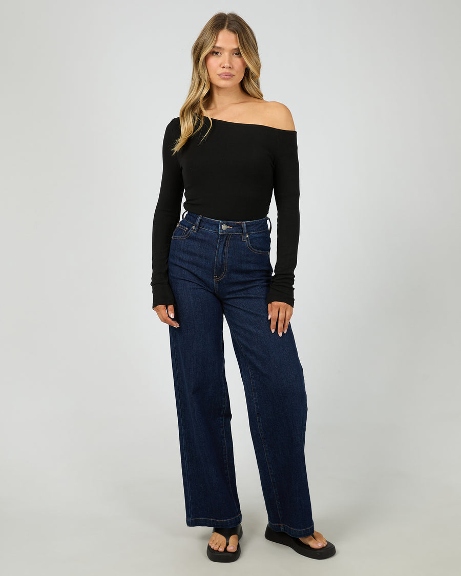 Kylie Off Shoulder Top - Black by Artikle Clothing