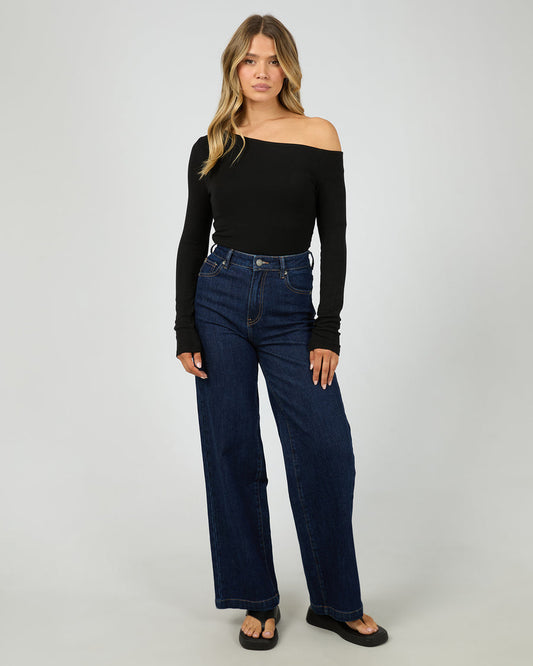 Kylie Off Shoulder Top - Black by Artikle Clothing