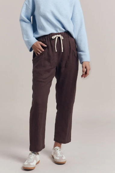 Little Lies Luxe Pant - Chocolate by Artikle Clothing