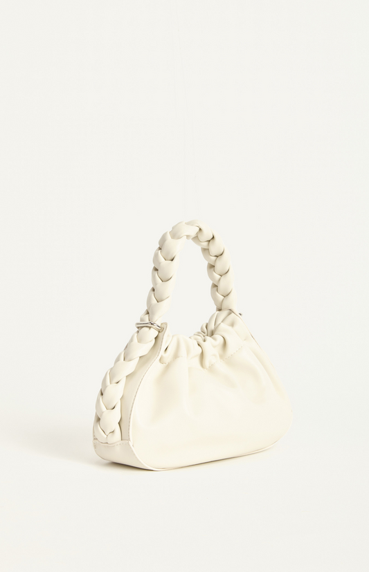 Plait Handel Bag - Bone